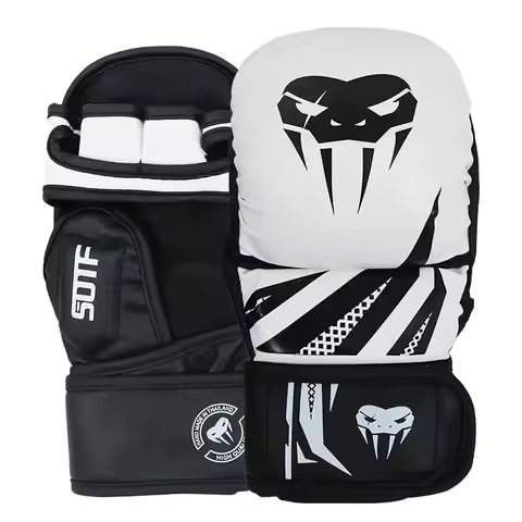 Gants MMA combat gratuit - demi-doigt épaissi Sanda