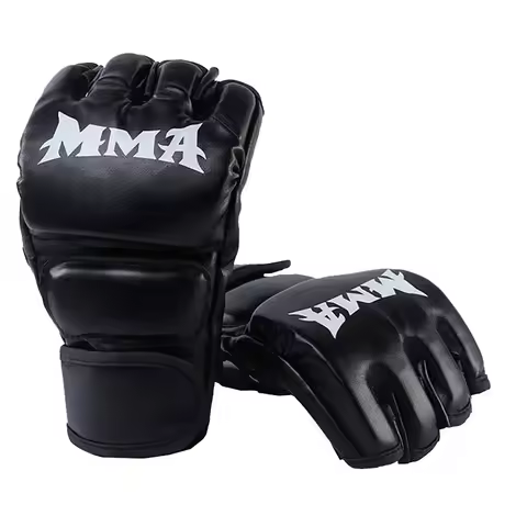 Gants d'entraînement demi-doigts cuir - adultes
