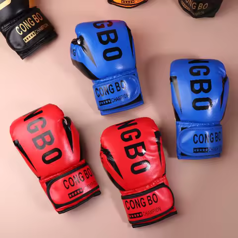 Gants enfant pro 6 oz - cuir PU respirants Muay Thai